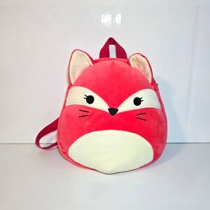 Squishmallows 'Fifi the Red Fox' Plush Backpack 10 Inch Colorful Outerwear NWOT